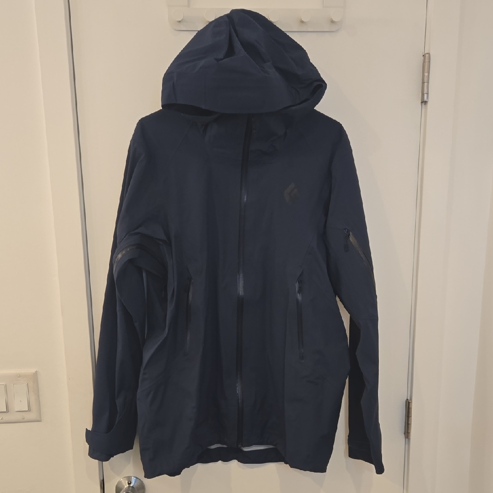 Black Diamond Recon LT Stretch Shell Jacket, Medium, Navy